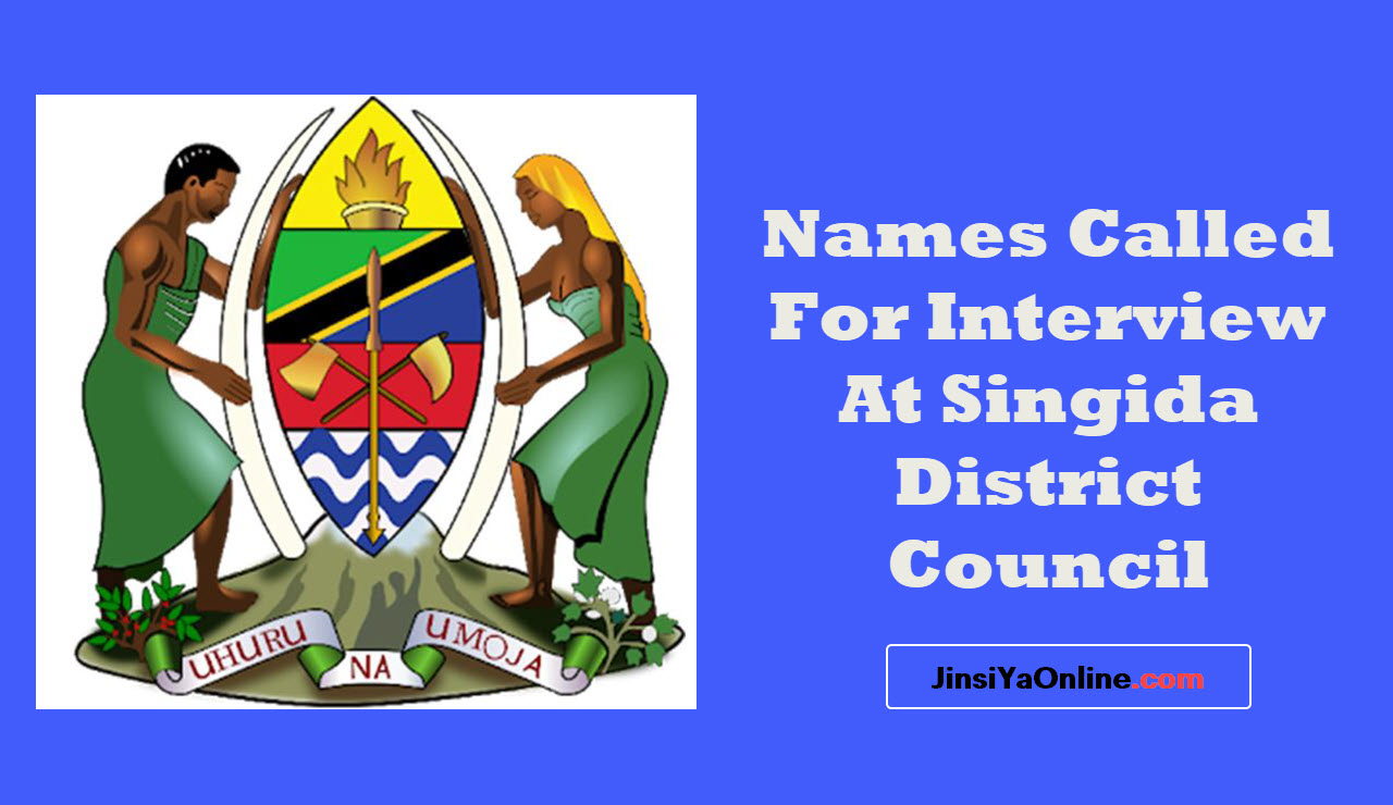 Names Called For Interview At Singida Dc