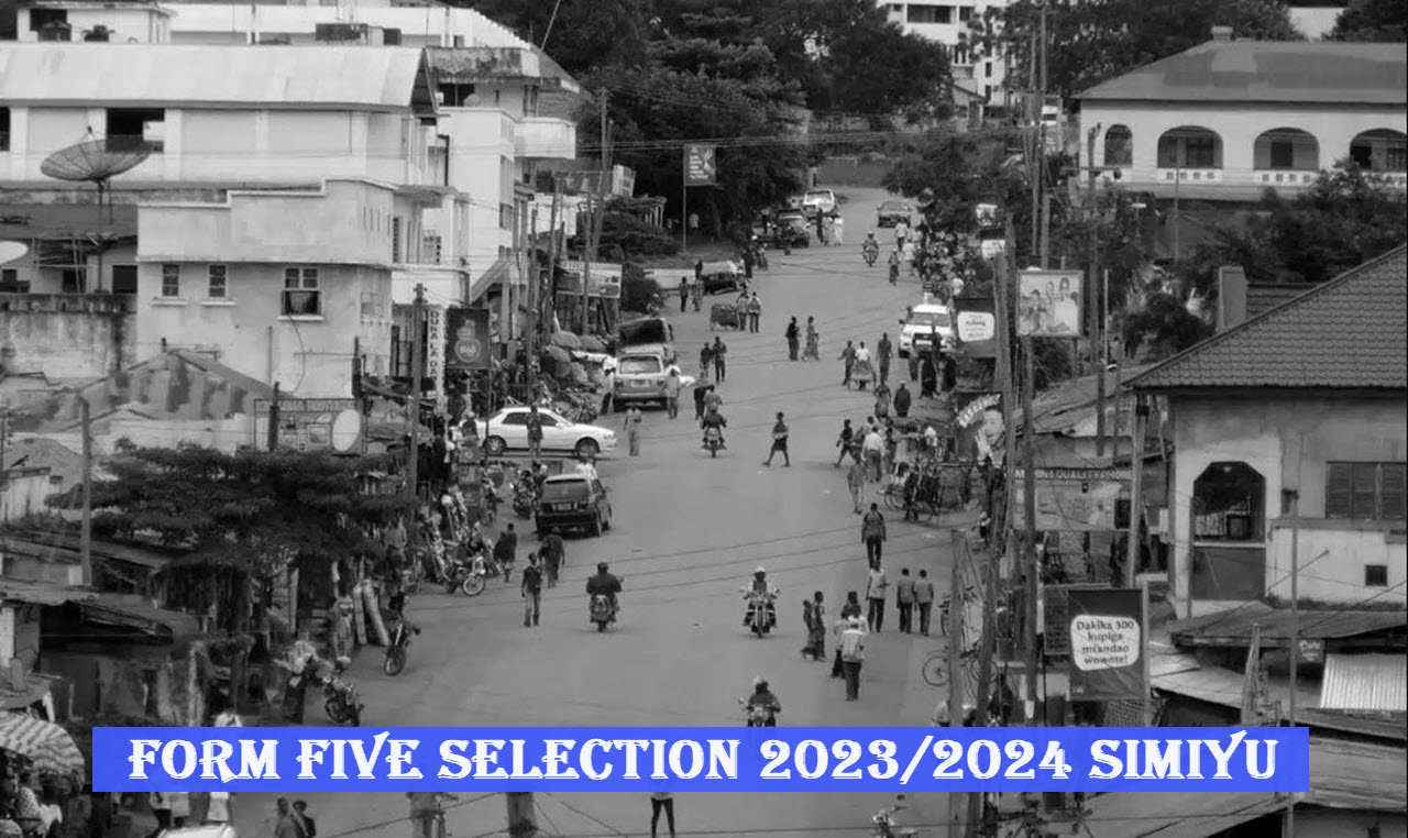 Form Five Selection 2023/2024 Simiyu | Waliochaguliwa Kidato Cha Tano Simiyu